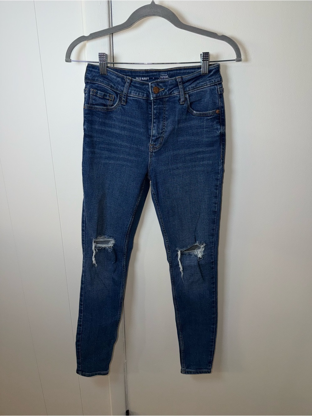 Old Navy High‑Rise Rockstar Super Skinny Jeans | Women’s 0 | Distressed